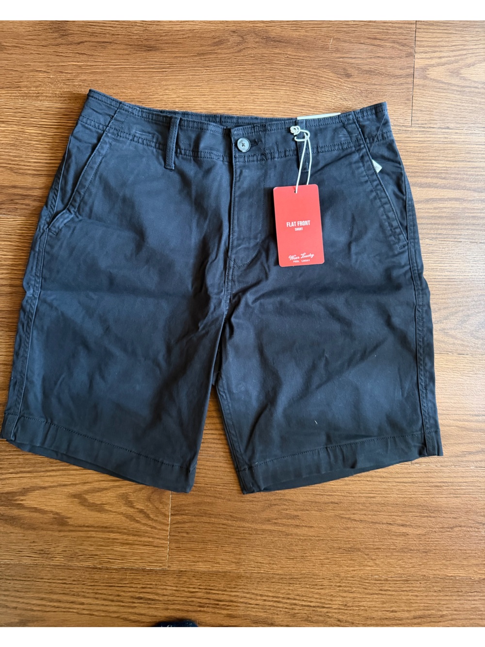 Lucky Brand Men's Flat Front Shorts - Black